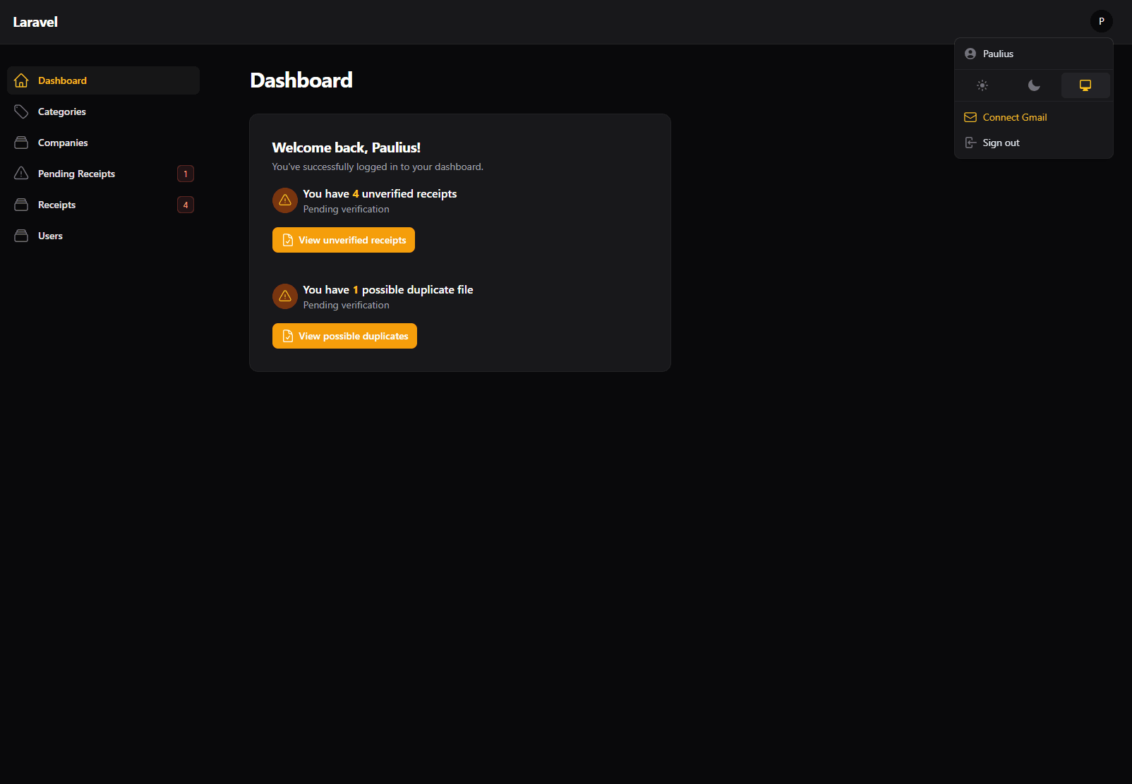 Dashboard